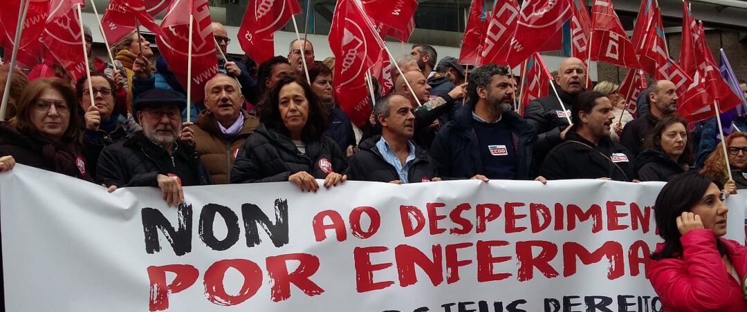 Movilización de UGT y CC.OO