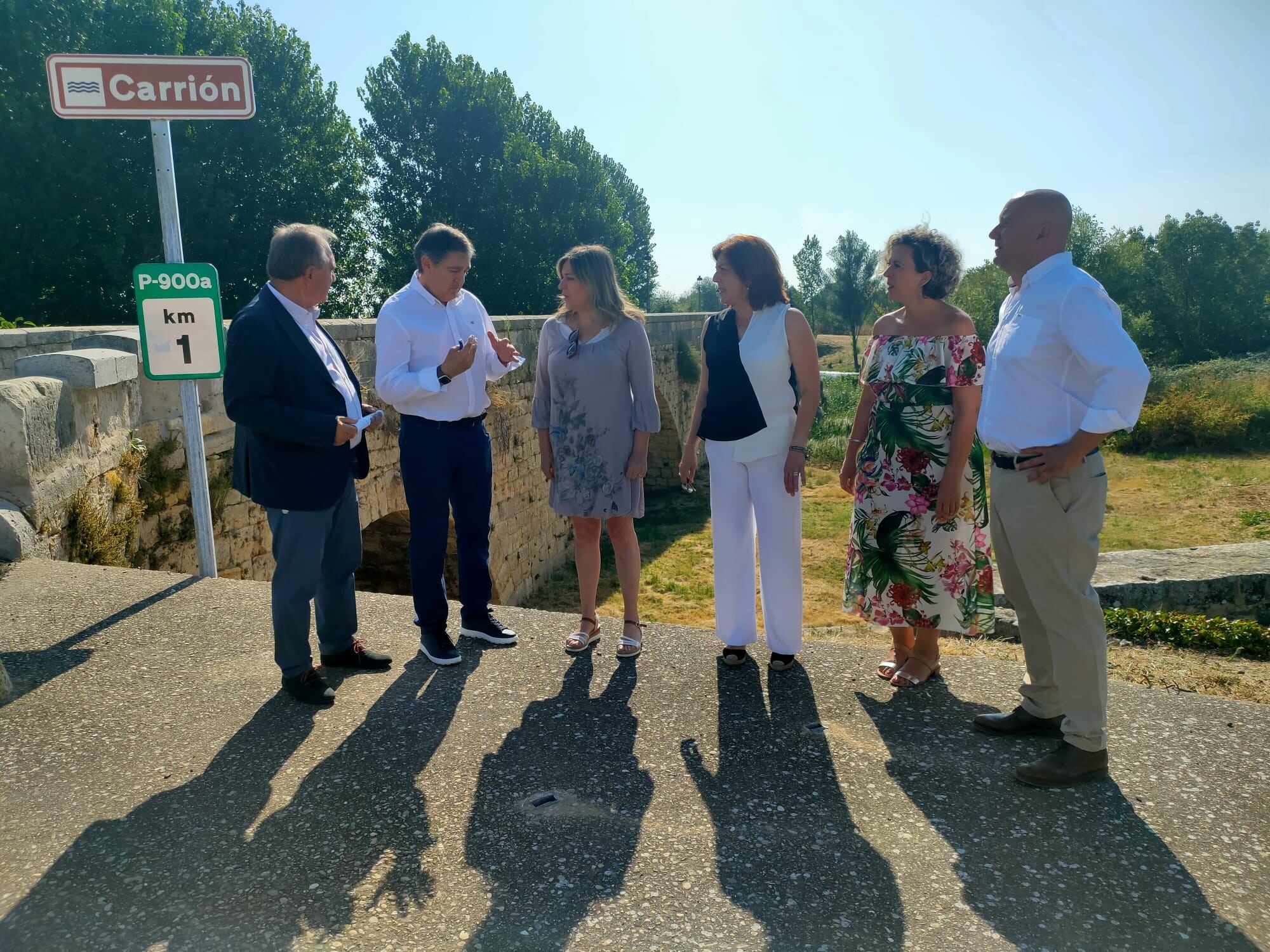 La iniciativa se ha dado a conocer esta mañana en Villamuriel con presencia del director general de Carreteras de la JCyL