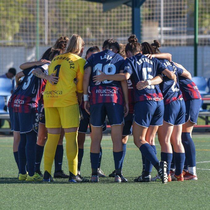 El equipo femenino de la SD Huesca lleva pleno de victorias