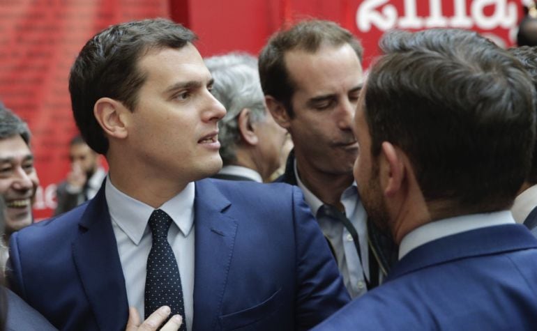 El presidente de Ciudadanos, Albert Rivera, durante el acto de imposición de Medallas y Condecoraciones de la Orden del Dos de Mayo.