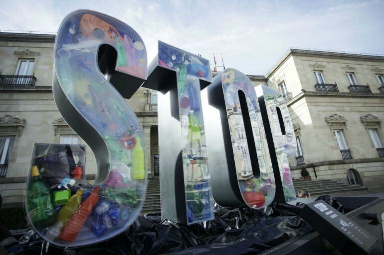 Instalación del colectivo 'Residuos Creativos'