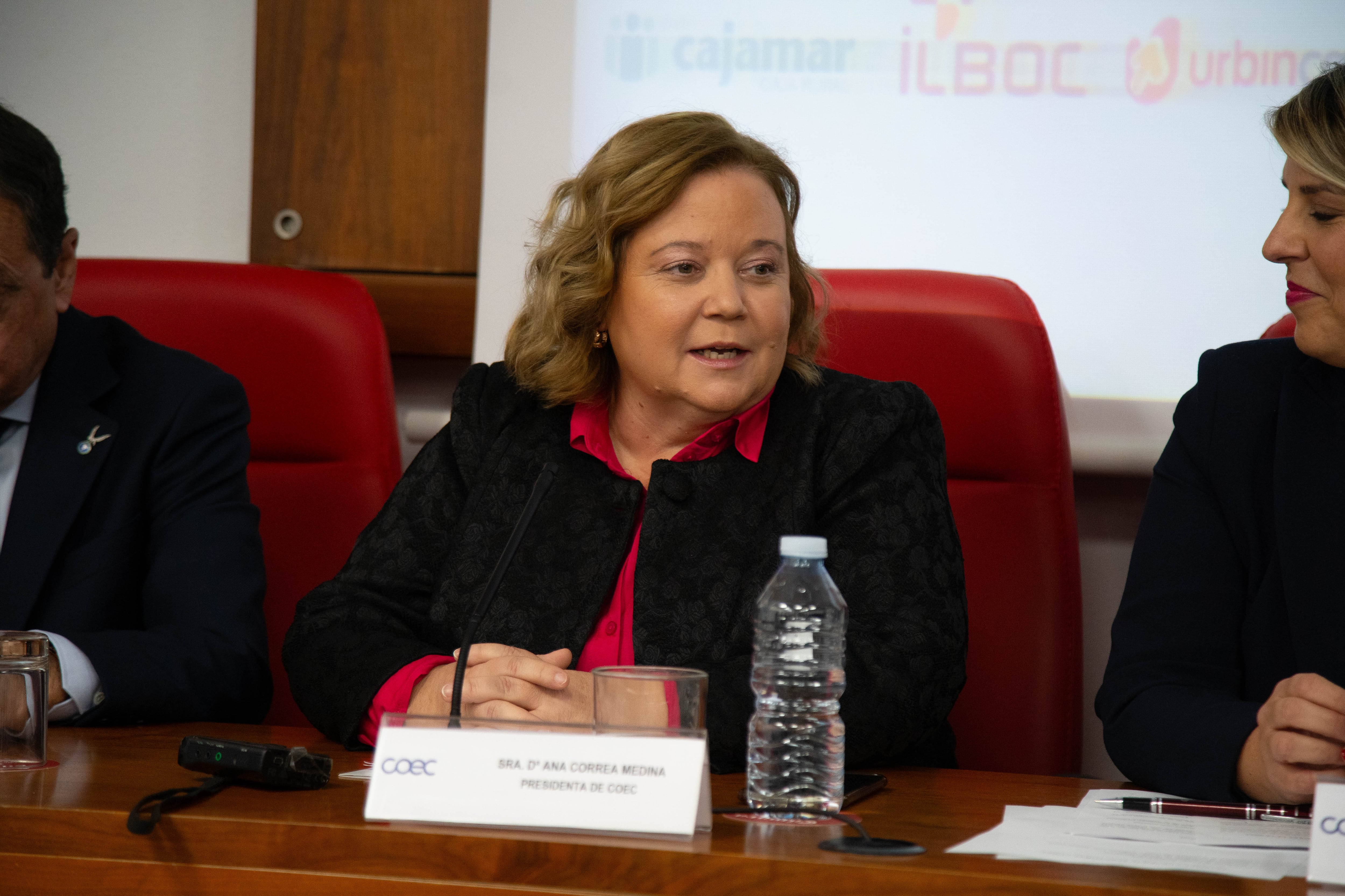 Ana Correa, durante la Asamblea General de COEC