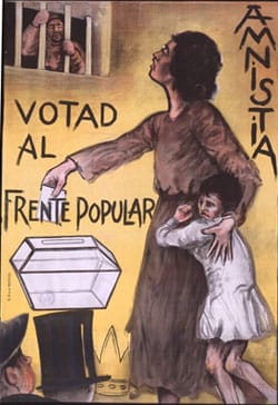 Cartel época del Frente Popular