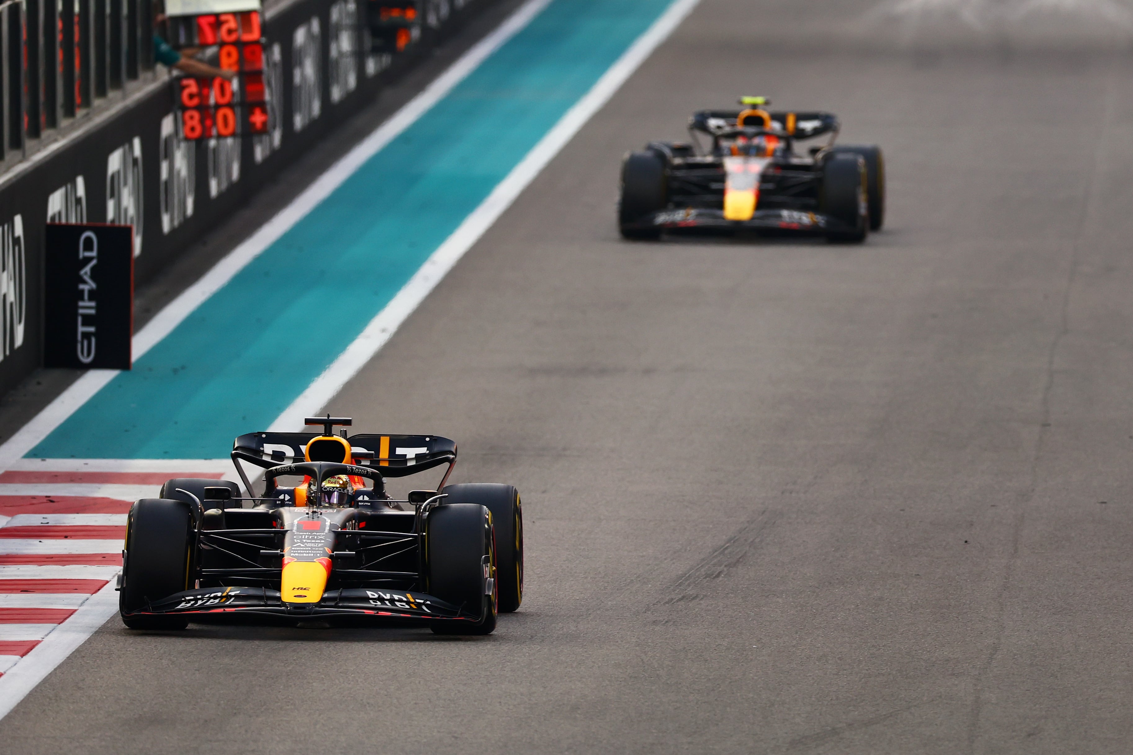 Verstappen durante el GP de Abu Dhabi.