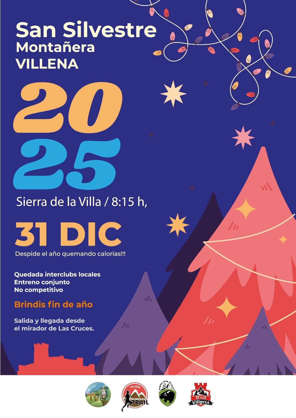 Cartel San Silvestre montañera
