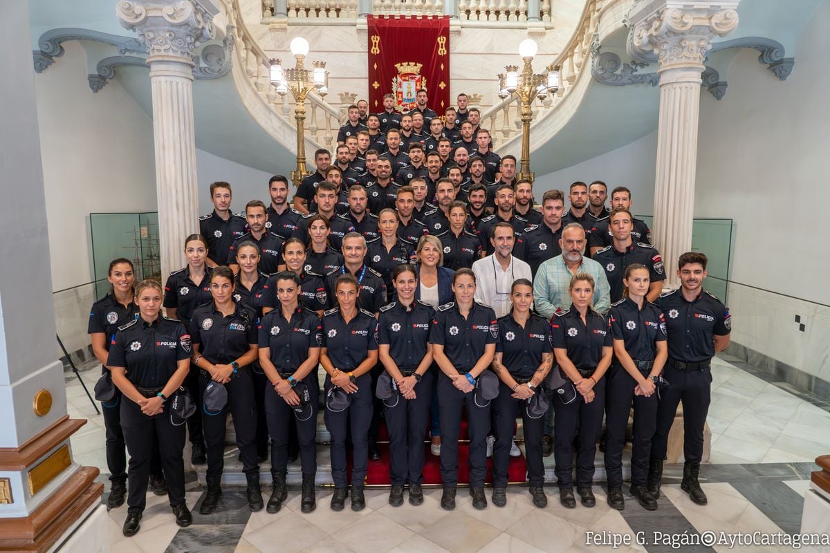 Visita de alumnos de Policía Local al Palacio Consistorial