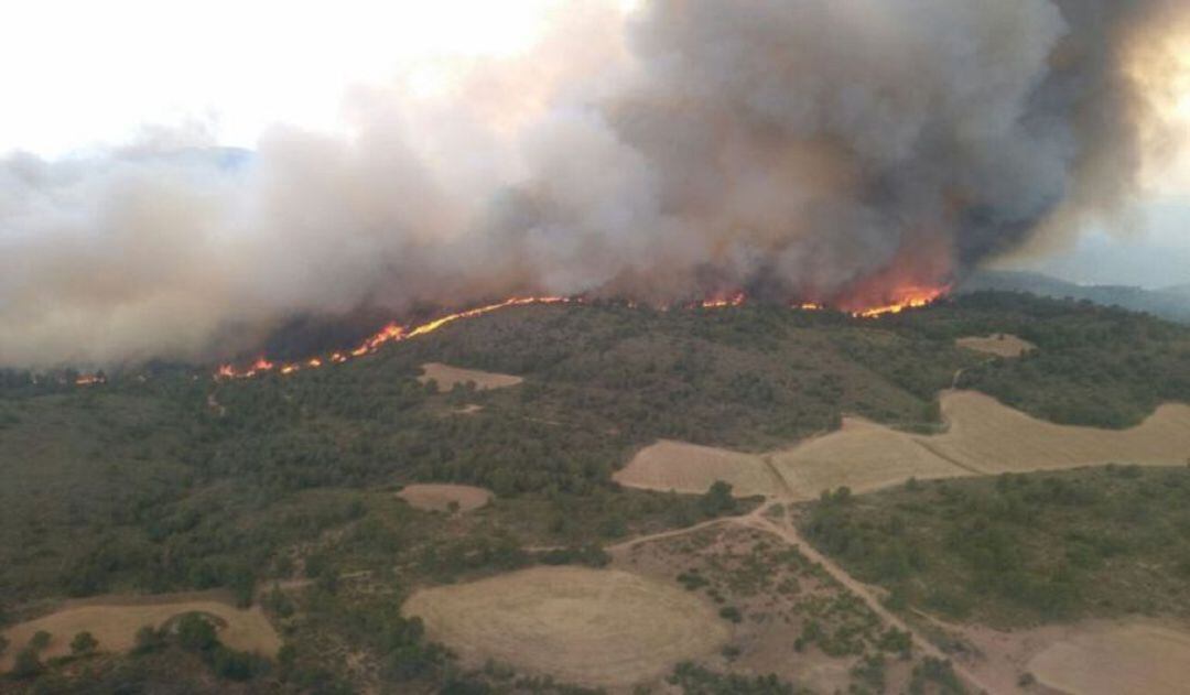 Incendio en la Sierra
