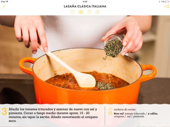 Detalle de las recetas de cocina de la app ‘Kitchen Stories’