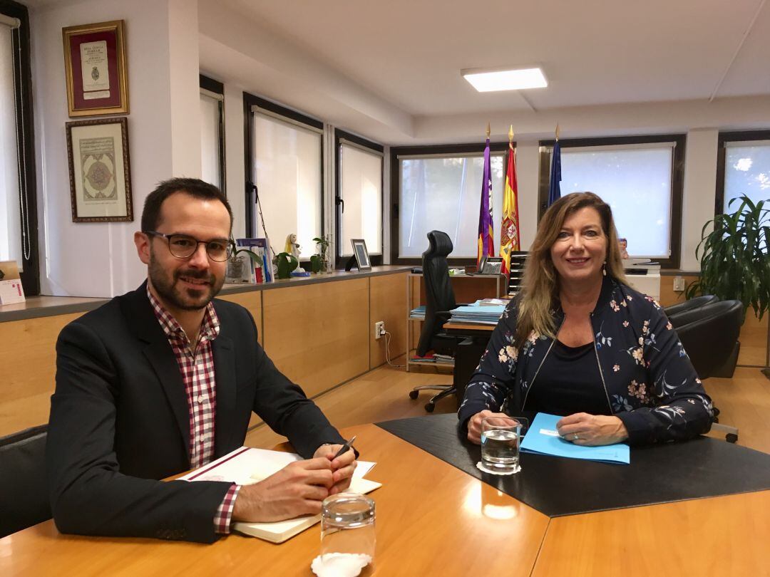 Patricia Gómez va informar al batle de Maó de la situació del Verge del Toro.