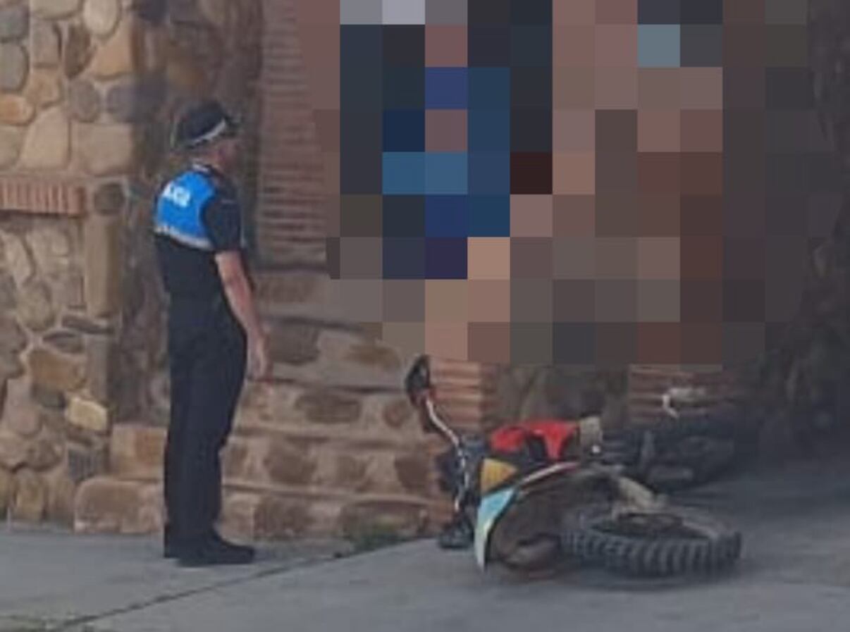 Accidente que posibilitó la detención del figado en San Andrés del Rabanedo