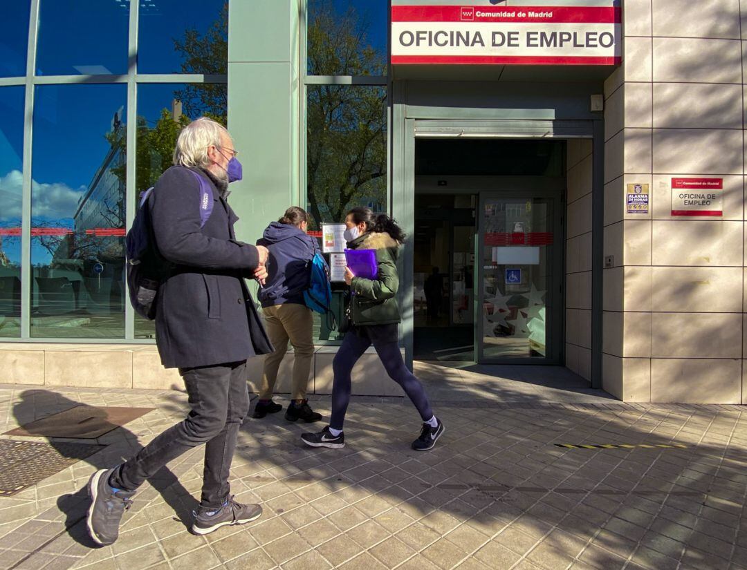 Una oficina de empleo de la Comunidad de Madrid, el pasado mes de diciembre.