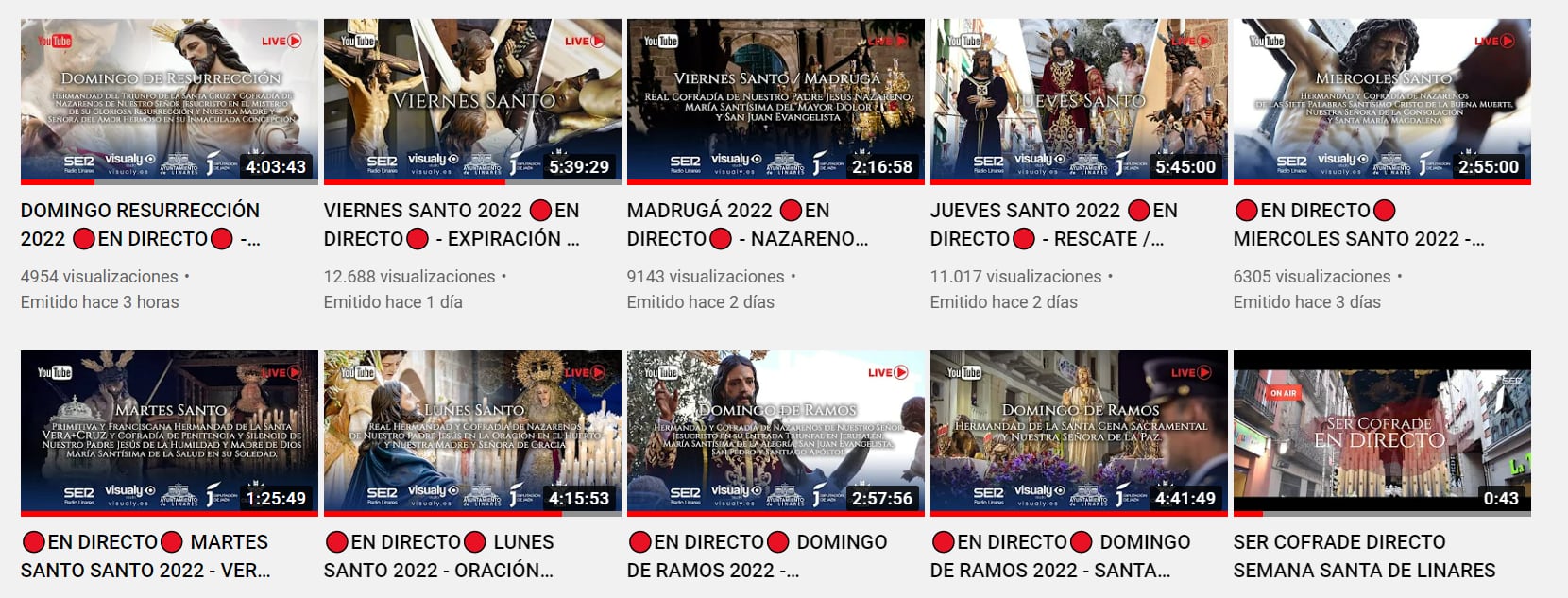 Videos Youtube Radio Linares