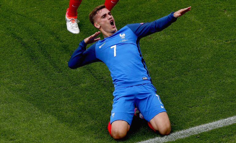 Griezmann celebra el gol anotado ante Irlanda 