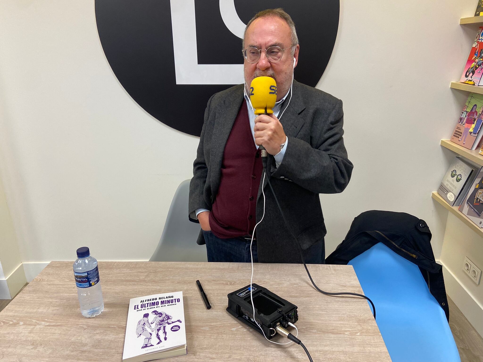 Alfredo Relaño en la presentación de su libro 'El último minuto: días de gloria del Real Madrid' / FOTO: Álvaro Ramón Prats