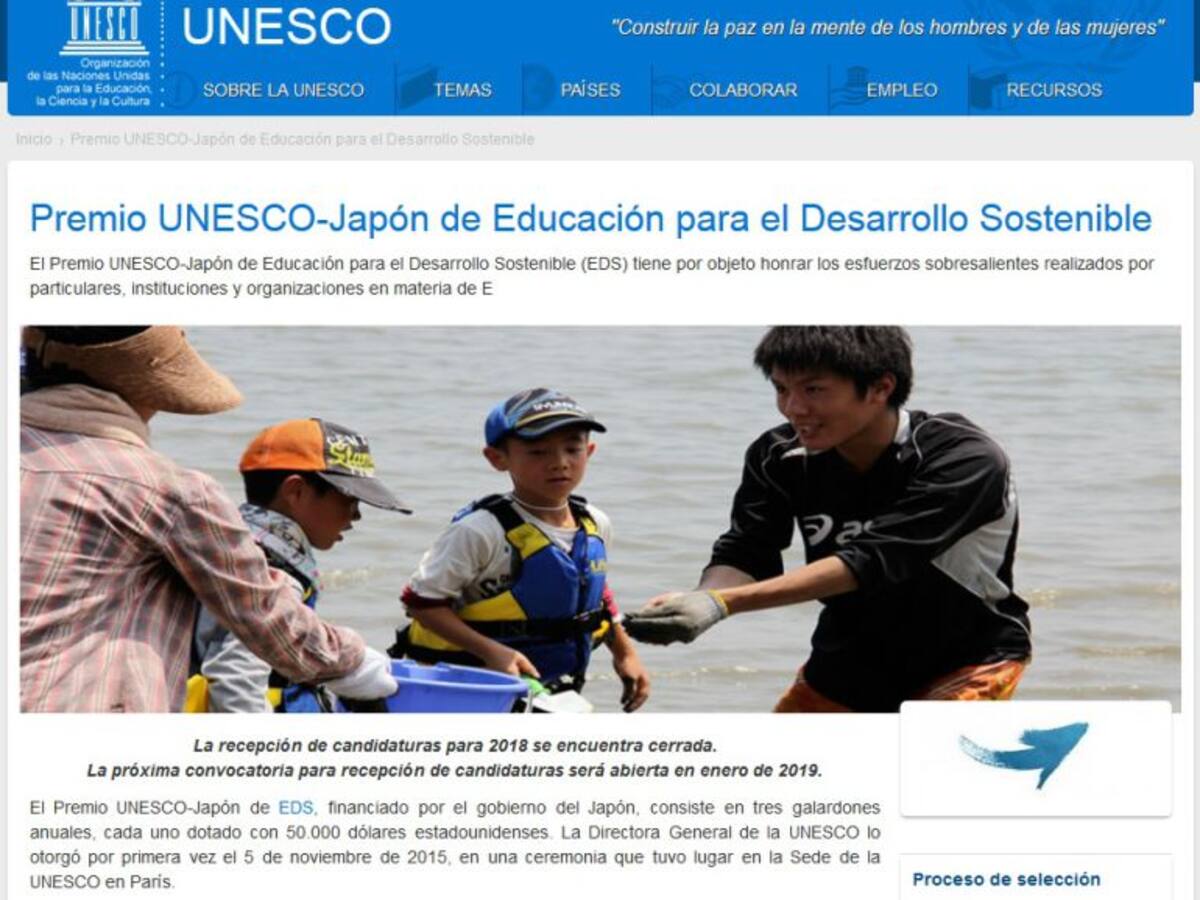 El programa de la Agenda Escolar 21 optará a un premio de la UNESCO de educación para el desarrollo sostenible