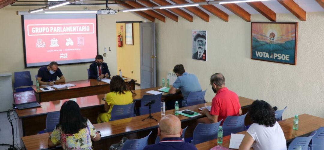 Reunión del grupo parlamentario socialista en Jaén.