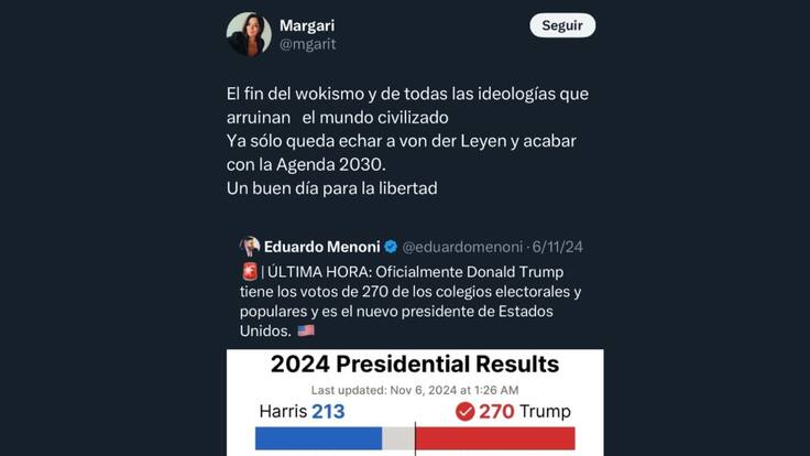 La secretaria de Alcaldía de Tudela saluda el triunfo de Trump: "Solo queda echar a Von der Leyen y acabar con la Agenda 2030"