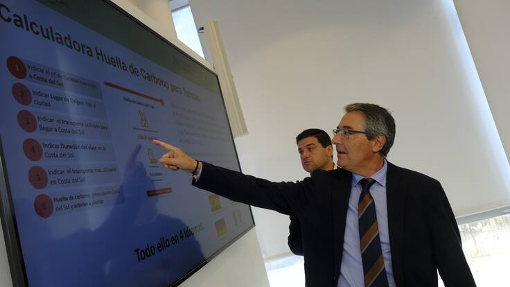 "Mediremos la huella de carbono del turista desde que sale de su casa" F Salado, pte Diputación Málaga