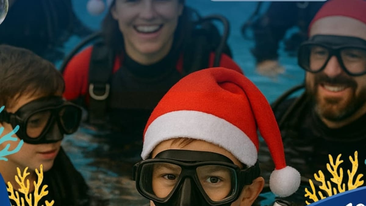 Entrevista a Patricia Valdés, de Buceo Paracuellos, que ofrecen bautizos navideños para iniciarse en el mundo del submarinismo