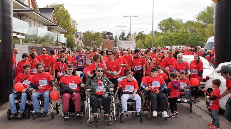 Quique Grávalos tras la Marcha solidaria Jaca lucha contra Duchenne