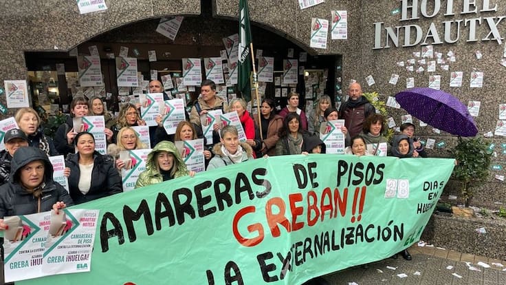 Fin a cuatro meses de huelga en el Hotel Indautxu: acuerdo con mejoras laborales para las camareras de piso