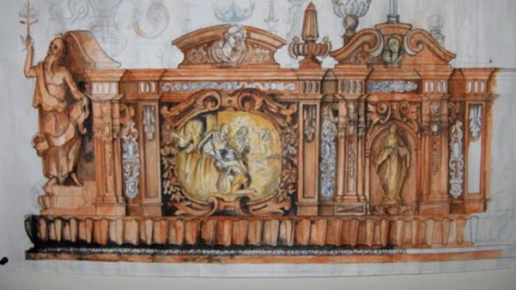 Dolores del Puente presenta el nuevo trono del Cristo del Perdón este domingo