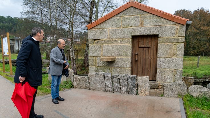 Mix de Enrique Cabaleiro, alcalde de Tui, y José Antonio Quiroga, presidente de la CHMS, sobre la recuperación de la senda fluvial del río Caselas