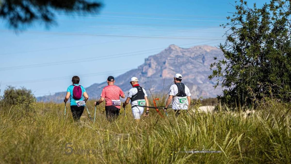 Víctor Martínez e Ignacio Martínez (guía), campeones (y forajidos) de España de Marcha Nórdica