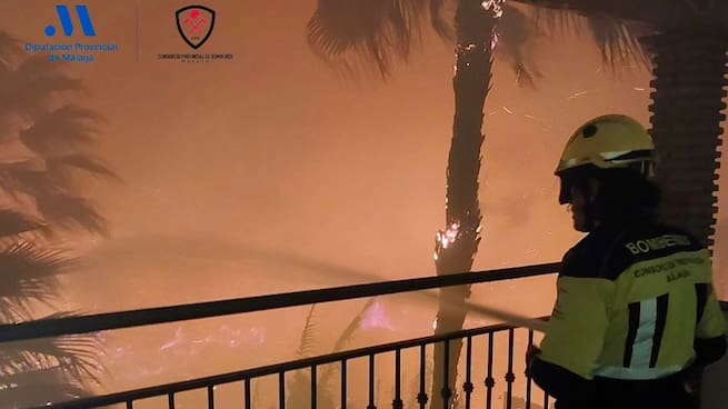 "Comienza el realojo" David Bañasco, jefe Bomberos Benalmádena