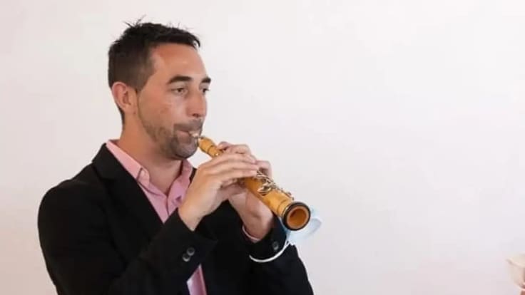 Víctor Manuel Blázquez, dulzainero de Macotera