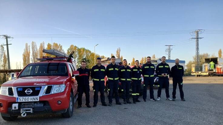 Un bombero de Palencia cuenta su experiencia en Valencia