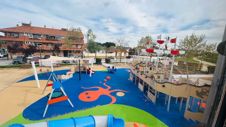 José María de Diego, alcalde de Valdetorres de Jarama, sobre el parque José Gudiño recientemente reformado