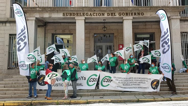 Movilización CSIF para exigir subida salarial
