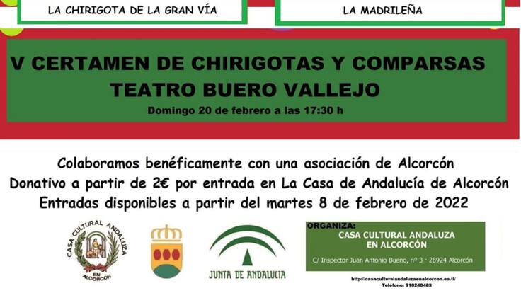 Certamen de Chirigotas y comparsas de la Casa de Andalucía en Alcorcón