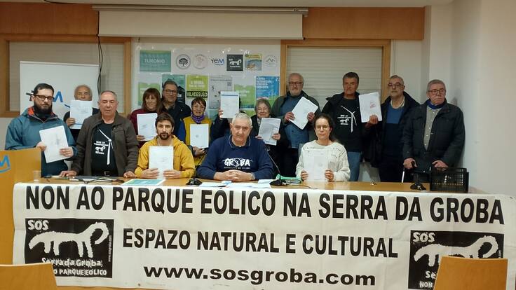 Bruno Centelles, portavoz de SOS Groba, sobre la manifestación en contra del último proyecto eólico en la Serra