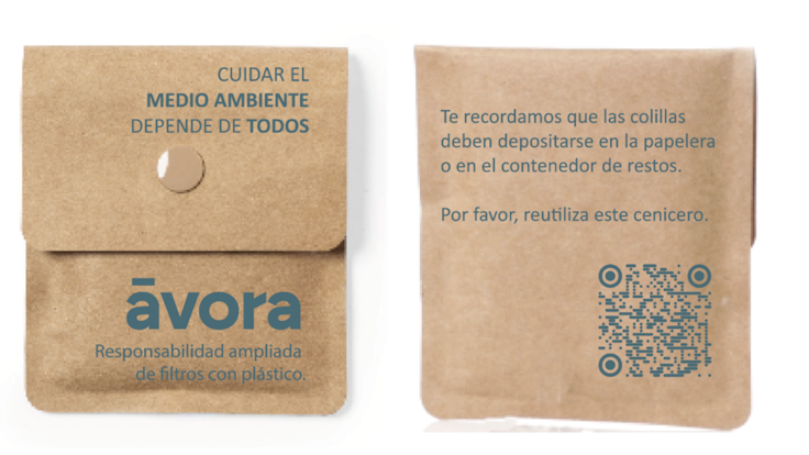 "Promovemos el uso de ceniceros portátiles.Depende de todos" P Sánchez, Ávora