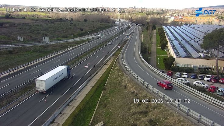 Francisco Martín, Delegado del Gobierno en Madrid, anuncia que los baches generados en la A-1 por las fuertes lluvias serán reparados en las próximas semanas