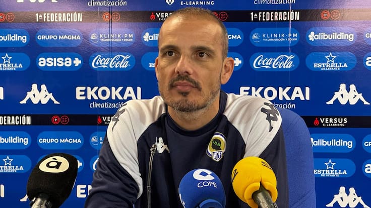 Rueda de prensa de Beto Company, entrenador del Hércules, en la previa del partido ante el Real Murcia