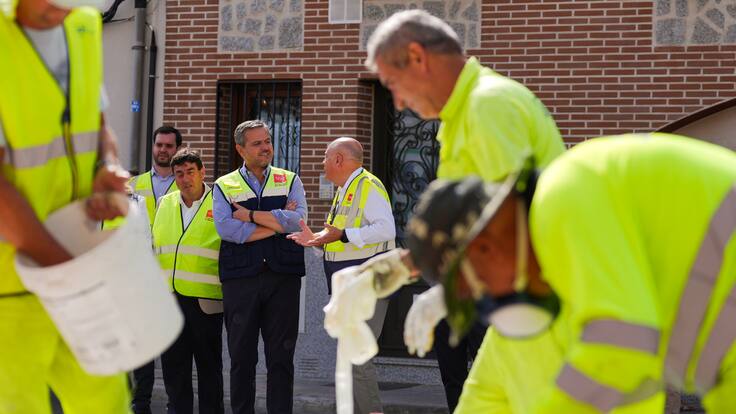 Jorge Rodrigo, consejero de Vivienda e Infraestructuras de la Comunidad de Madrid sobre las obras de mantenimiento de la carretera M-123 en Valdeolmos-Alalpardo