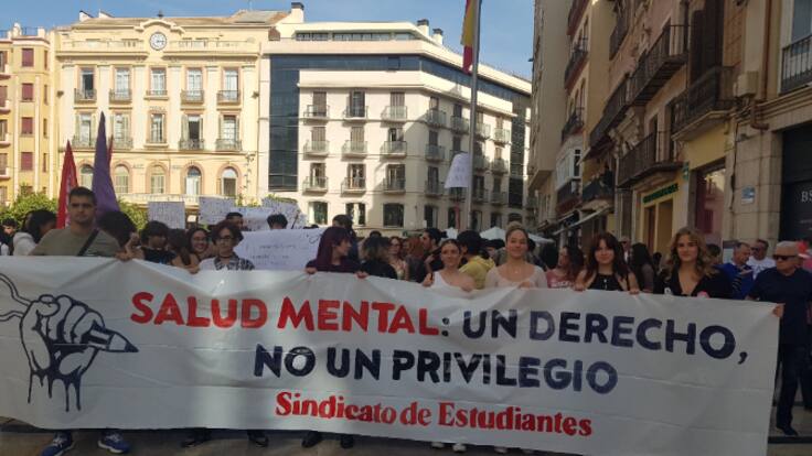 Los estudiantes de Málaga salen a la calle para pedir más inversión en salud mental