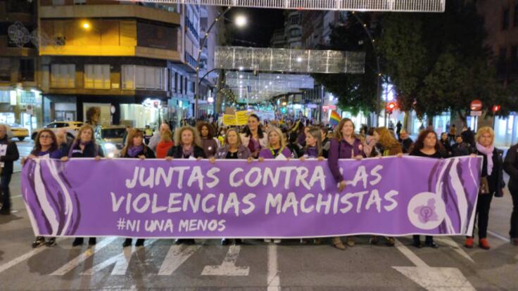Los sonidos de la manifestación del 25N en Murcia