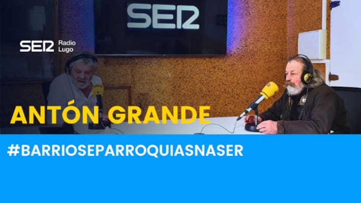 Antón Grande presenta 'Barrios e Parroquias na SER' en Hora14 mesa de redacción Lugo
