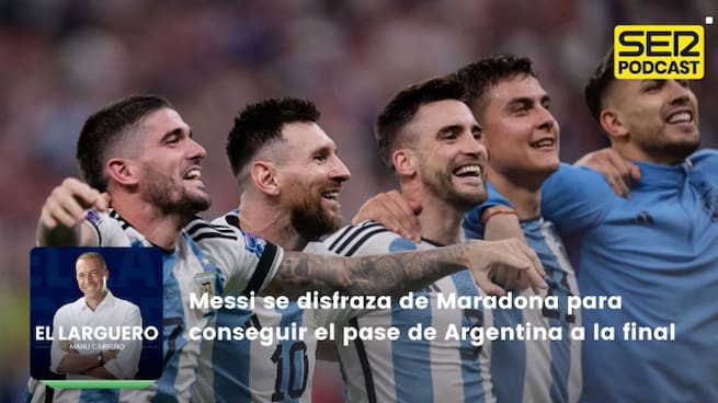 Messi se disfraza de Maradona para conseguir el pase de Argentina a la final