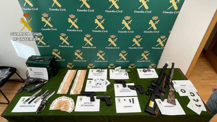 Detenidos por la fabricación ilegal de explosivos y tráfico de armas (09/02/2022)