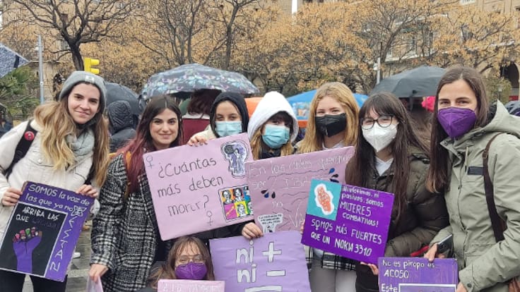 8M en Aragón: Las universitarias salen a la calle (08/03/2022)