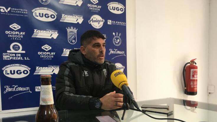 Declaraciones de Emilio Fajardo en la previa del partido ante el Rota