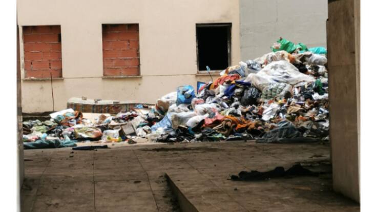 Vuelven a denunciar la situación del edificio ocupado en el Secano