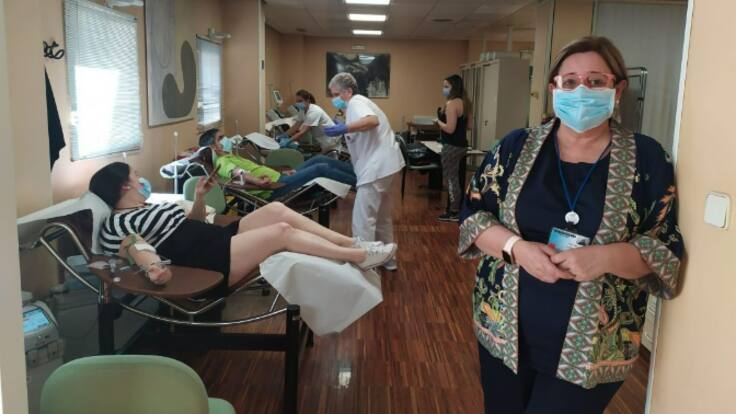 Toñi Gómez, responsable de Comunicación del Centro de Hemodonación