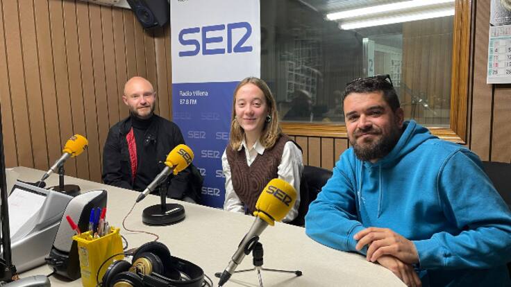 Paco Cherro, Oscar Albuixech y María Martínez en Hoy por Hoy Villena