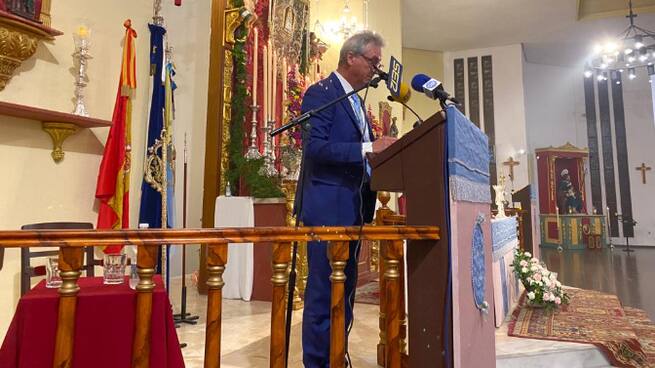 Presentador Juan Antonio Valle Rodríguez- Pregón Juan Antonio Valle Lima- Hdad. Rocío Algeciras 2022